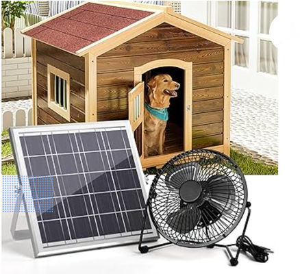 FTB10 zonnepaneel uitlaatventilator 6 inch zonne-aangedreven ventilator hoge luchtstroom 2000 RPM 36dB