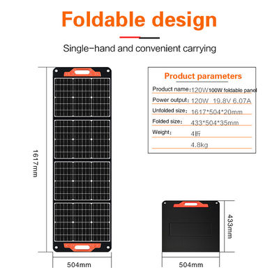 120W draagbare lichtgewicht zonnepanelen kits voor RV Custom