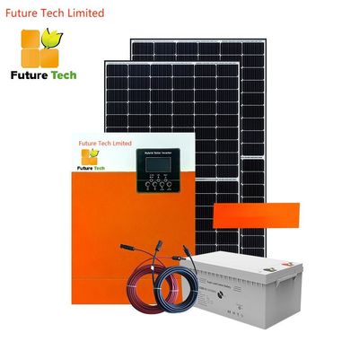 Home Off Grid Polycrystalline zonnepanelen met inverters 5,5 kW met oranje