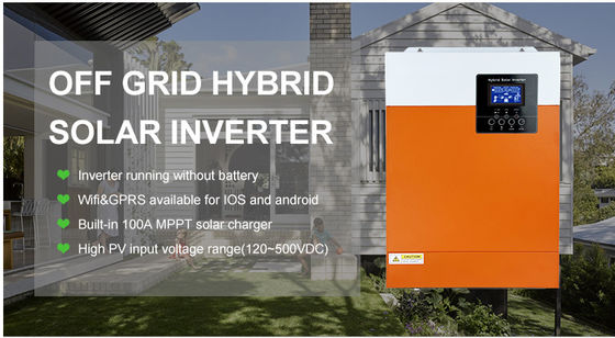 Home Off Grid Polycrystalline zonnepanelen met inverters 5,5 kW met oranje