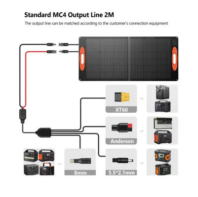 OEM 100w vouwbare zonnepanelen Kit Elektrische generator IP68