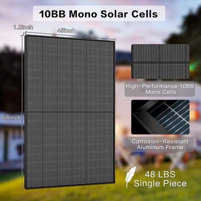 400W PV-monokristallijn bifaciale zonnepanelen Kit 10BB