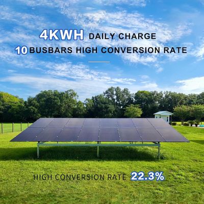 400W PV-monokristallijn bifaciale zonnepanelen Kit 10BB