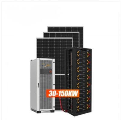 30 kW 50 kW 100 kW Off-Grid/Hybrid zonne-energiesysteem voor commercieel en industrieel gebruik