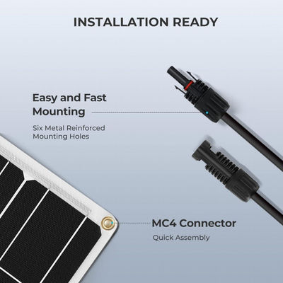 Marine RV Thin 100w Flexible Solar Panel Cell IP68 Waterdicht ODM