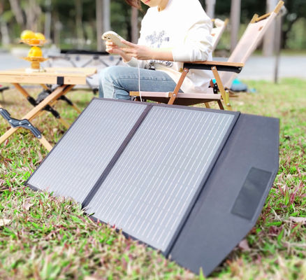 FT60 Opvouwbaar zonnepaneel 60w Charger Blanket Waterdicht IP65 met zwart