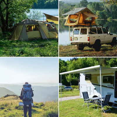 Gepersonaliseerde opvouwbare zonne dekens waterdicht voor caravans 100W 19V