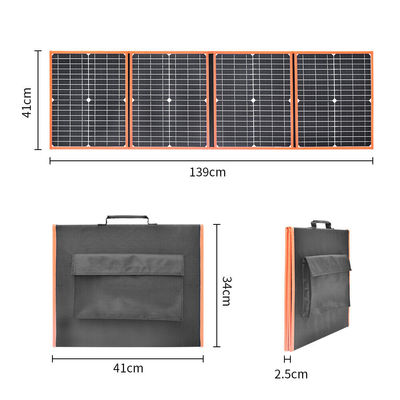 80W draagbaar zonnepaneel opvouwbaar backpacking lichtgewicht oplader voor buiten