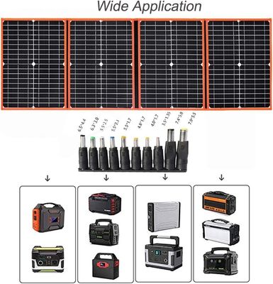 80W draagbaar zonnepaneel opvouwbaar backpacking lichtgewicht oplader voor buiten
