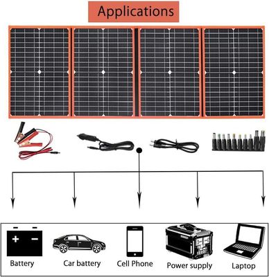 80W draagbaar zonnepaneel opvouwbaar backpacking lichtgewicht oplader voor buiten
