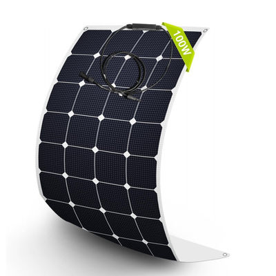 Monokristallijn semi-flexibel zonnepaneelmodule 100W 12 Volt OEM