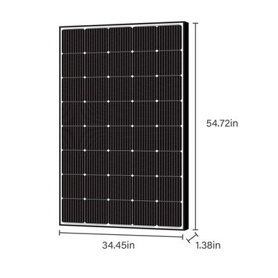 250W 15V monocristallijn flexibel zonnepaneel voor RV Marine