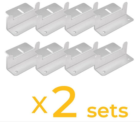 16 eenheden campervans zonnepanelen accessoires montage bracket kits voor tegel dak