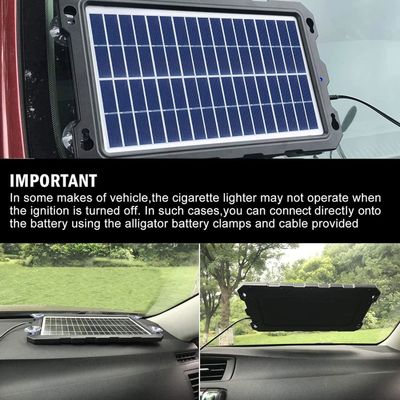 7.5W Draagbare RV Zonnebatterij Charger Zonne-Auto Battery Maintainer 12V