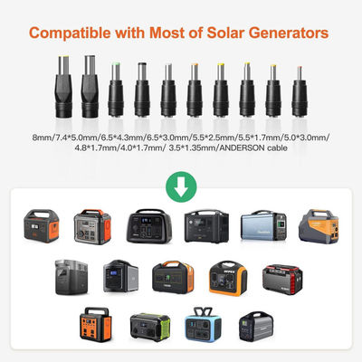 Opvouwbaar 100W RV Off Grid zonnestelselpakket voor kamperen