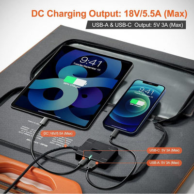 Opvouwbaar 100W RV Off Grid zonnestelselpakket voor kamperen