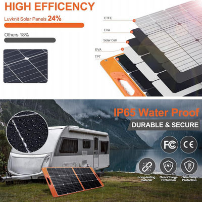 Opvouwbaar 100W RV Off Grid zonnestelselpakket voor kamperen