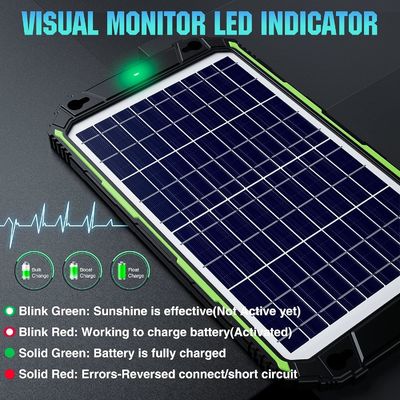 10W 12V waterdicht zonnebatterij oplader onderhoud voor auto boot Marine RV
