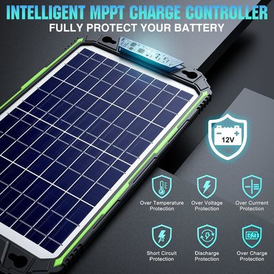 10W 12V waterdicht zonnebatterij oplader onderhoud voor auto boot Marine RV