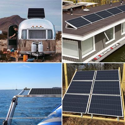 100W 12V 9BB fotovoltaïsche balkon zonnepanelen voor campers