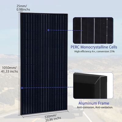 Lichte 200 Watt monokristallijn zonnepaneel zonne-PV-module
