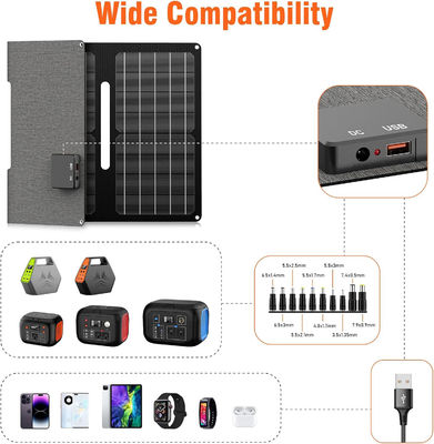 30 Watt draagbare balkon zonnepanelen Monokristallijn silicium waterdicht