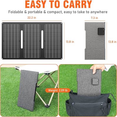 30 Watt draagbare balkon zonnepanelen Monokristallijn silicium waterdicht