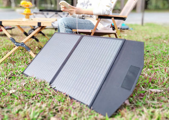 FT160 Draagbaar flexibel zonnecellenladersysteem 160W 18V met zwart ABS