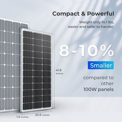 PV-monokristallijn balkon zonnepanelen 100 Watt 12V OEM