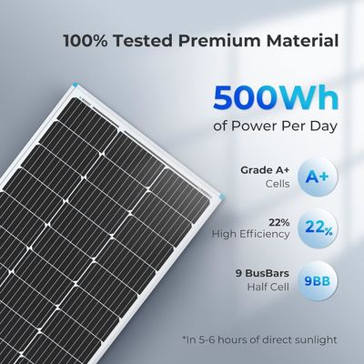 PV-monokristallijn balkon zonnepanelen 100 Watt 12V OEM