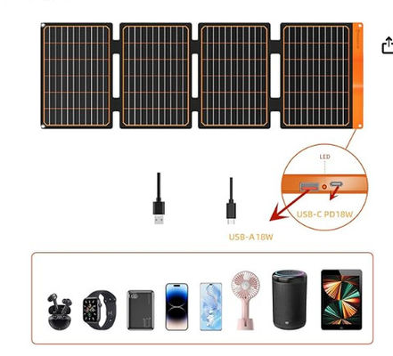 FT40 Kleine USB-draagbare zonne-oplader mono-kristallijn module IP67 waterdicht