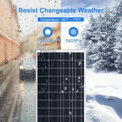 Polykristallijn balkon zonnepanelen uitgeschakeld 100 Watt 12 Volt