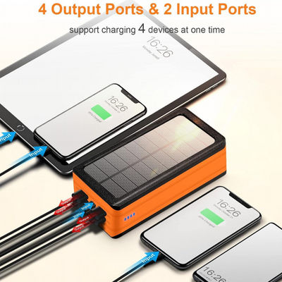 Draadloos Draagbaar Zonnebatterij Bank Telefoon Charger 50000mAh Vermogen