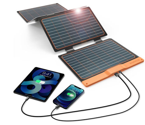 Opvouwbare USB-draagbare zonne-oplader Monokristallijn fotovoltaïsche module 18W