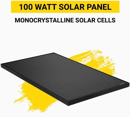 Monokristallijn 100 W balkon zonnepanelen voor commerciële gebouwen