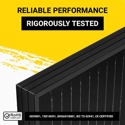 Monokristallijn 100 W balkon zonnepanelen voor commerciële gebouwen
