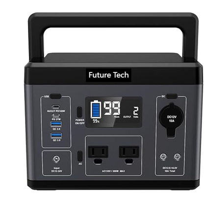 Draagbare back-up zonne-energiecentrale Lithiumbatterij 296Wh