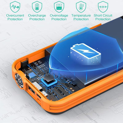 Draadloze draagbare zonne-energie-oplader met FM-radio 20000mAh