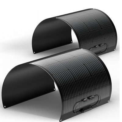 Zwarte ETFE 100 Watt flexibel monokristallijn zonnepaneel Zonnecel voor jacht, camper, RV, 4WD