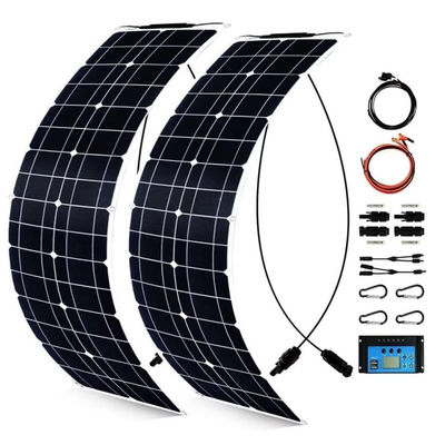 300W monocristallijn usb zonnepaneel kit voor camper 50A 12-24V