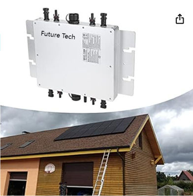 FTB1200 PV Solar Micro Inverter Power Generation System met wit