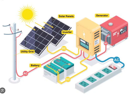 FTB1200 PV Solar Micro Inverter Power Generation System met wit