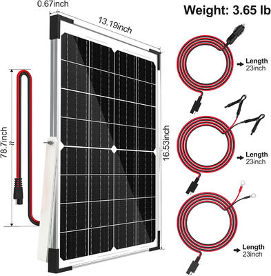 25W zonnebatterij Trickle Charger Maintainer 12V Voor auto motorfiets