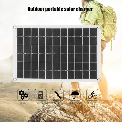 Lichte draagbare zonnepaneel monokristallijn cel 100W 12/24V USB-uitgang