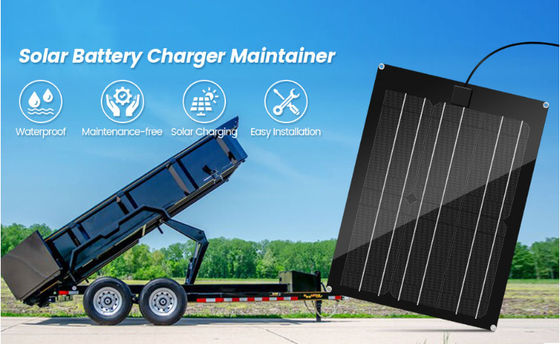 FTBM15 Zonnepaneel Kit Ingebouwde MPPT Charge Controller Waterdicht met zwart