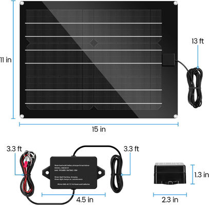 Trickle Zonne-Auto Battery Maintainer Charger Voor RV 15W 12V