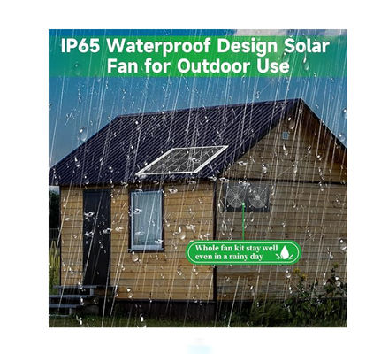 FTB20 Outdoor Solar Panel Kit aangedreven uitlaatventilator voor kippenhok IP65 waterdicht