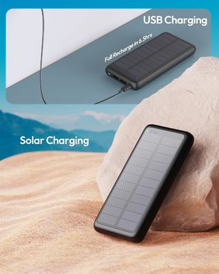 USB-C draagbare zonne-oplader 27000mAh voor mobiele telefoon tablet ODM