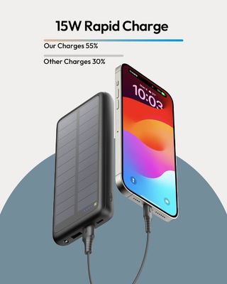 USB-C draagbare zonne-oplader 27000mAh voor mobiele telefoon tablet ODM