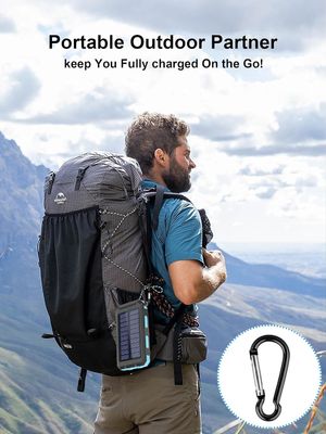 38800mAh Zonne-energie USB Power Bank Waterdicht Voor buiten kamperen